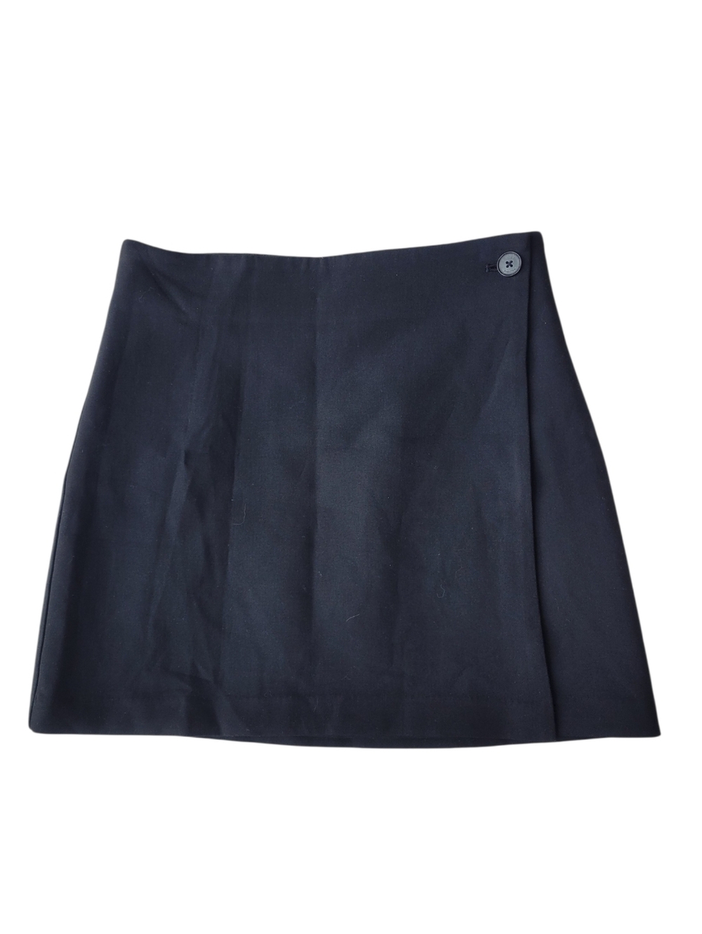 Babaton Aritzia Black Madden Wrap Mini Skirt size 4